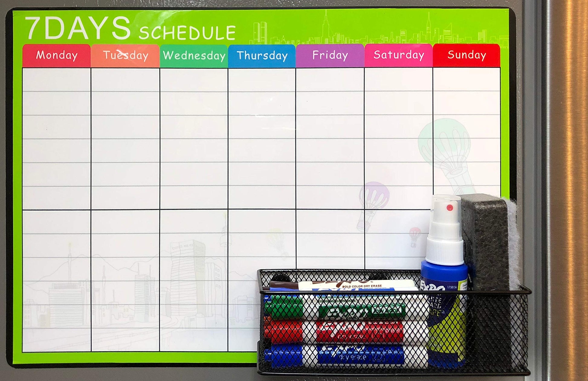 Lenotion Magnetic Storage Bins, Magnetic Baskets, Locker Storage Baskets, Magnetic Mesh Fridge