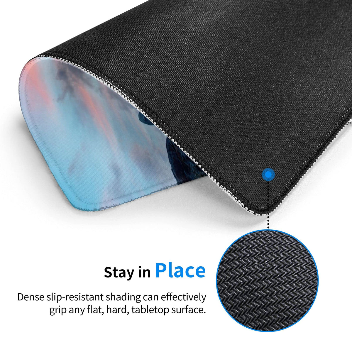 Custom Mouse Pad Personalized Add Your Own Photo Picture Text Mouse Mat with Anti-Slip Rubber Base