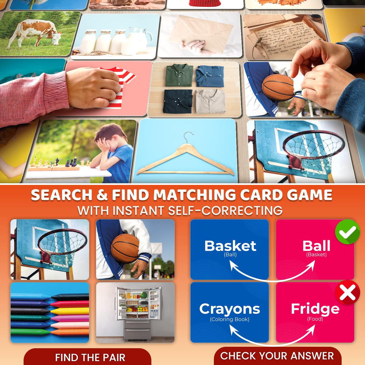 Vocabulary Builder Flash Cards for Kids Ages 4-8 — Speech Therapy Materials