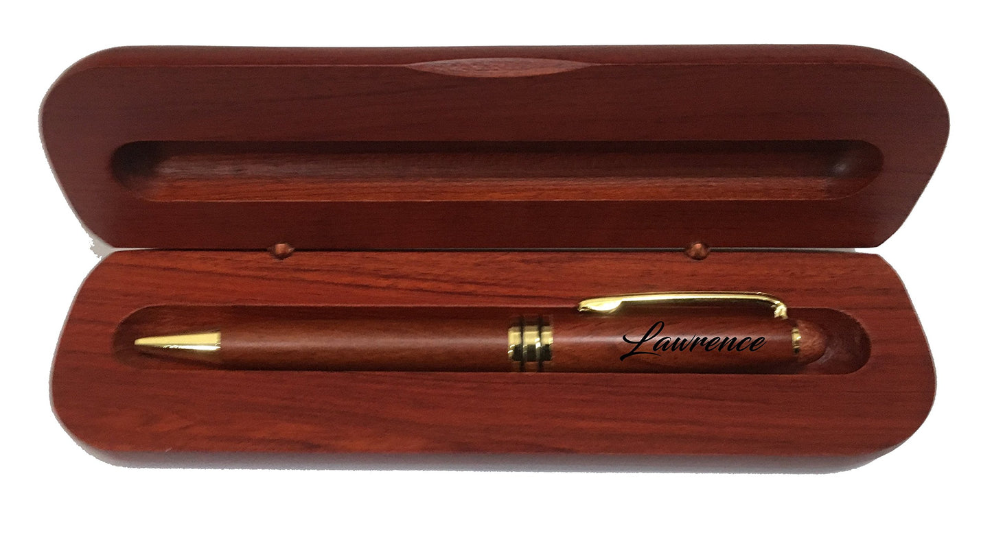 Sofia's Findings Engraved/Personalized Rosewood Pen Gift Set