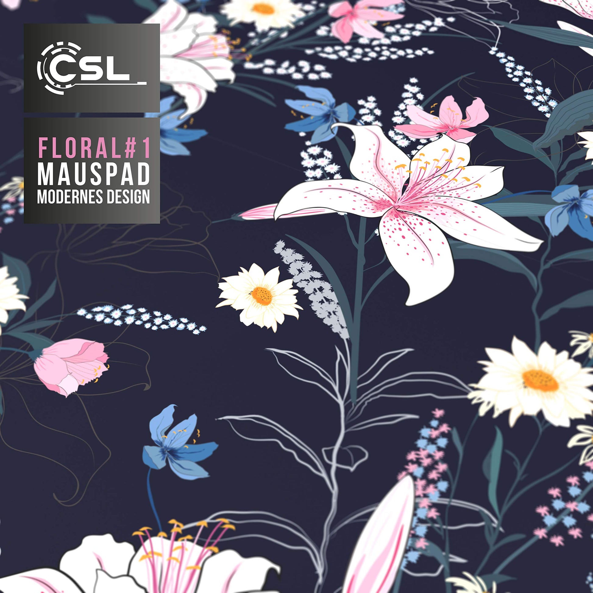CSL - XXL Gaming Mouse Mat 900 x 400 mm - XXL Mouse Mat Large with Motif - Table Mat Large Size
