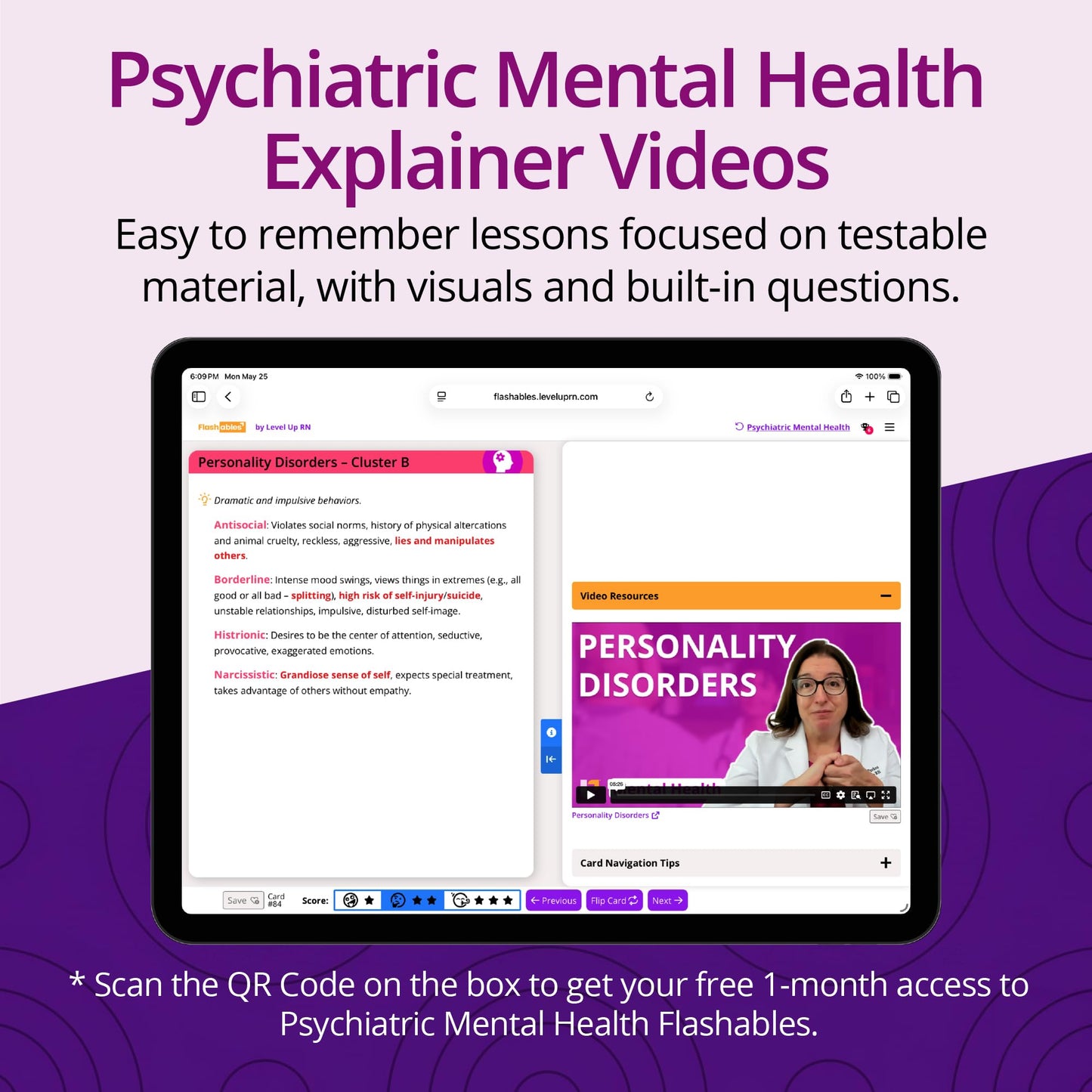 Psychiatric Mental Health Flash Cards – No Fluff – Only Essential Info for Nursing School