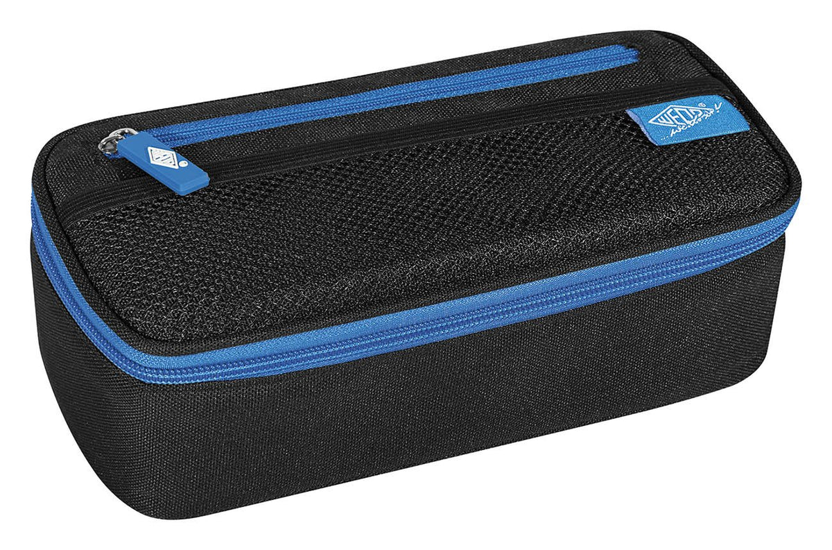 Wedo 24243010 Pencil Case with Inner Flap - Black/Blue