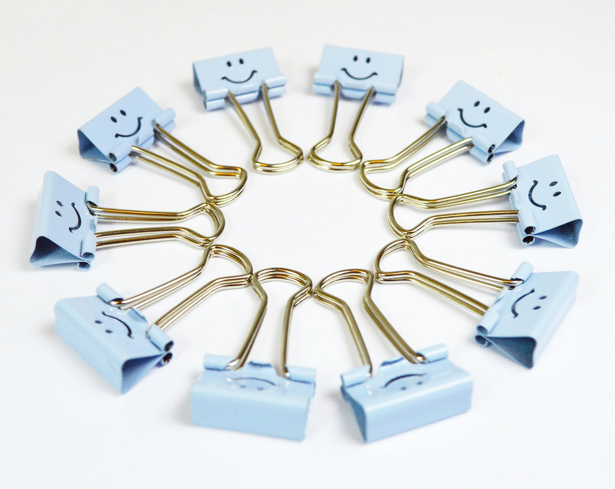 Rapesco Binder Clips, 3/4" Emoji Clips [Pack of 20]