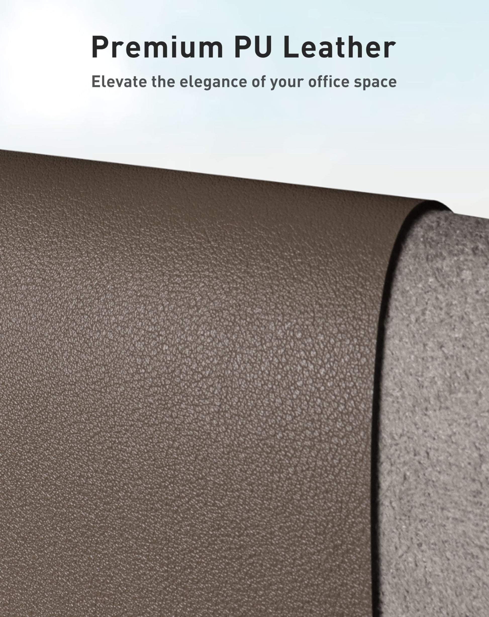 Aothia Faux Leather Desk Mat - Large Mouse Pad, Non-Slip PU Leather Blotter, Waterproof Writing
