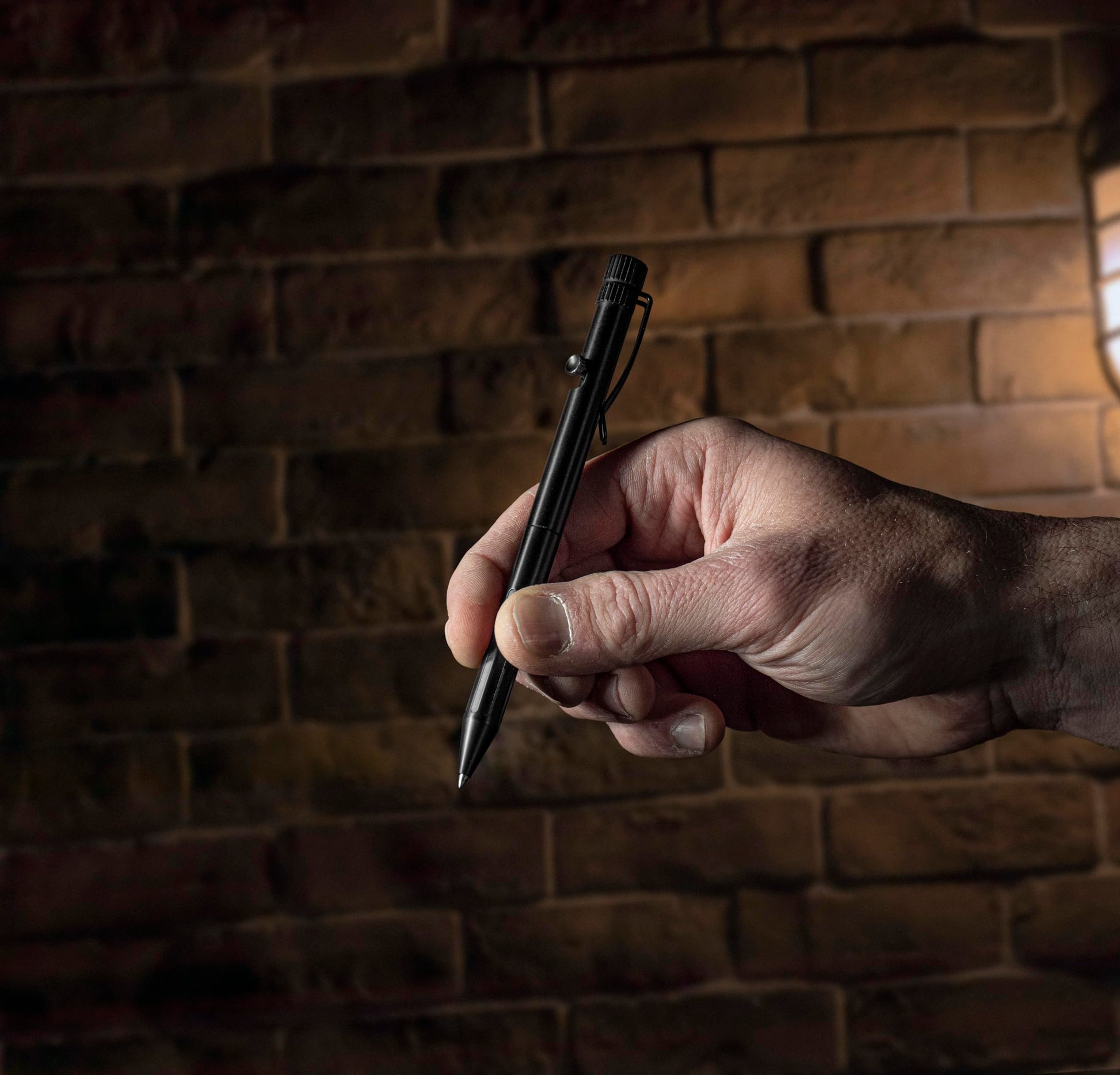Rite in the Rain Weatherproof Bolt-Action Matte Black Metal Pen, Black Ink (No. BK16)