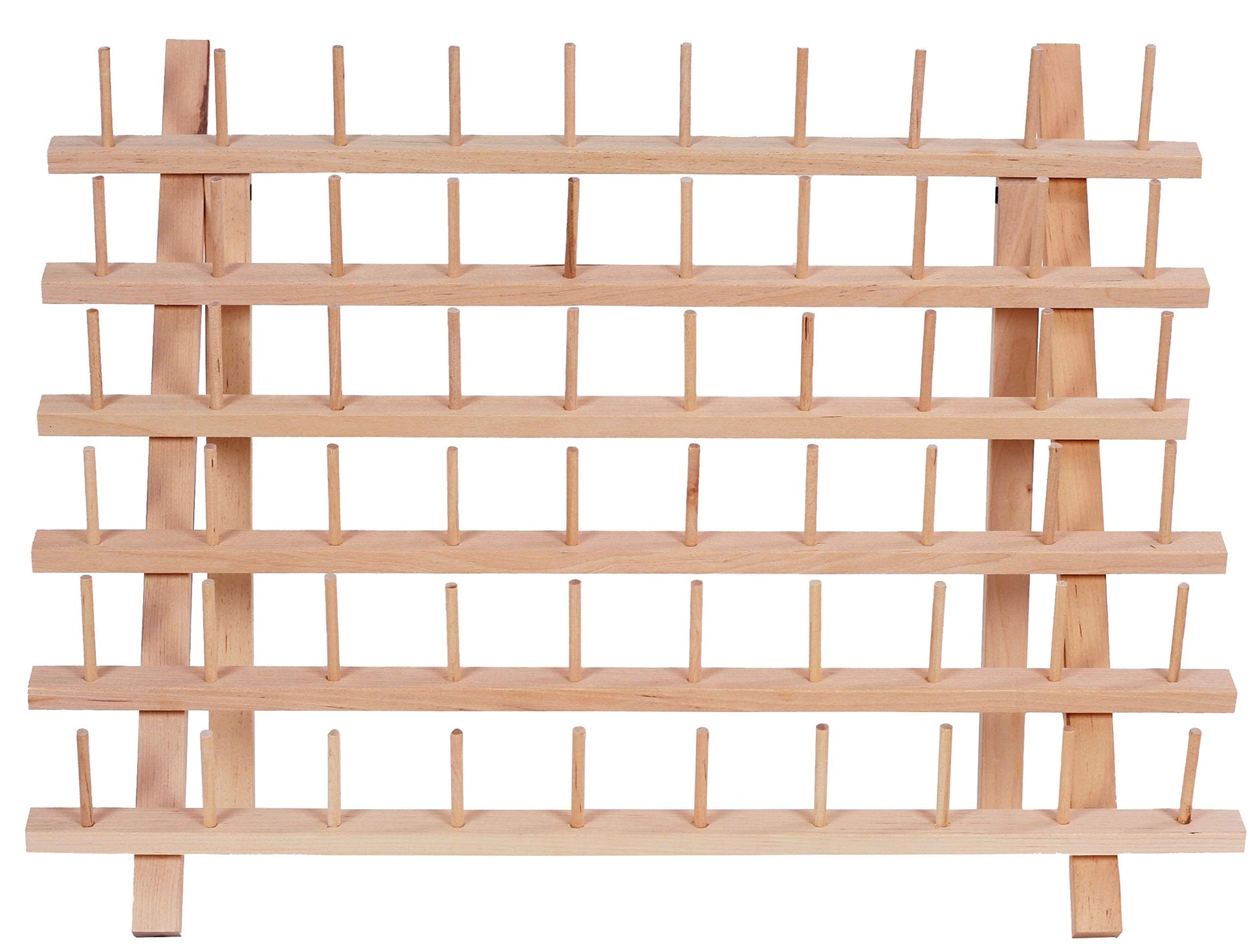 New ThreadNanny Wooden Thread Rack for Sewing - Quilting - Embroidery Spools and Mini Cones (60