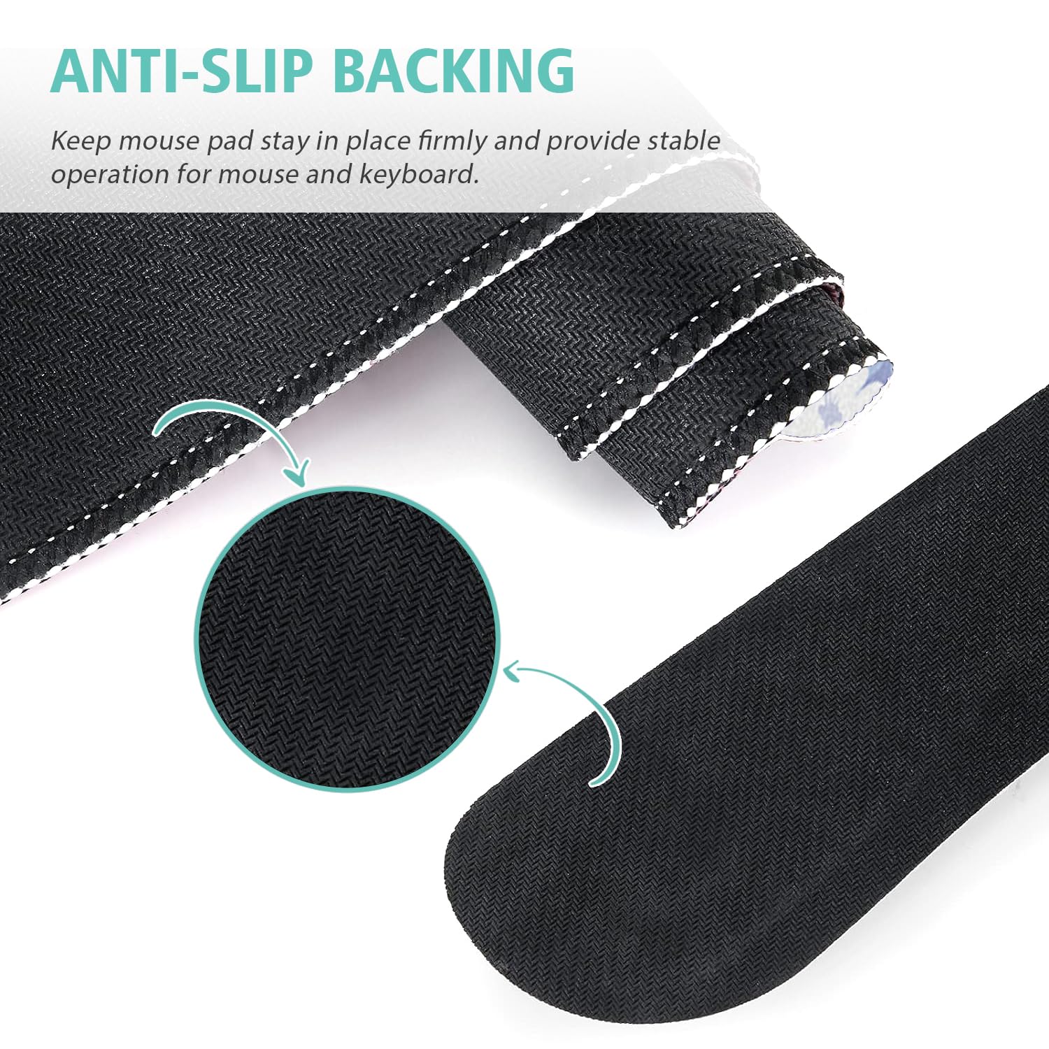 Large Mouse pad,4 in 1 Extended Keyboard Desk Mat with Wrist Rest,Non-Slip Desk Pad Protector Easy