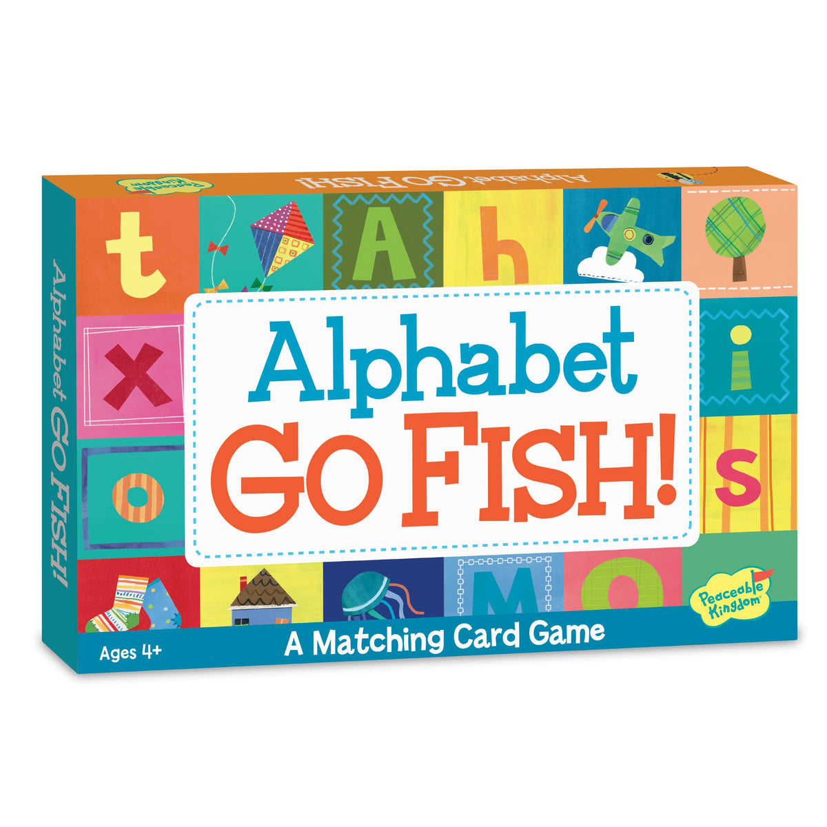 Peaceable Kingdom Alphabet Go Fish Letter Matching Card Game with 52 Oversized Cards Card Games for
