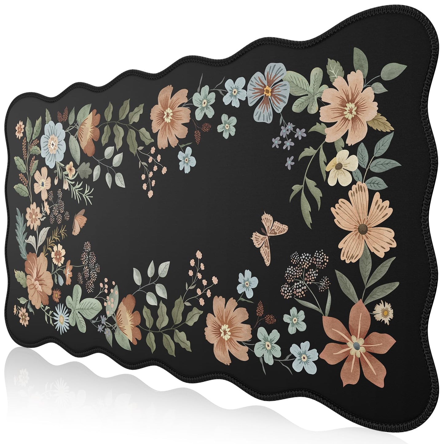 iCasso Desk Matt for Desktop, Black Desk Mat, Cute Desk Pad Mat, XXL Large Mouse Pad for Desk