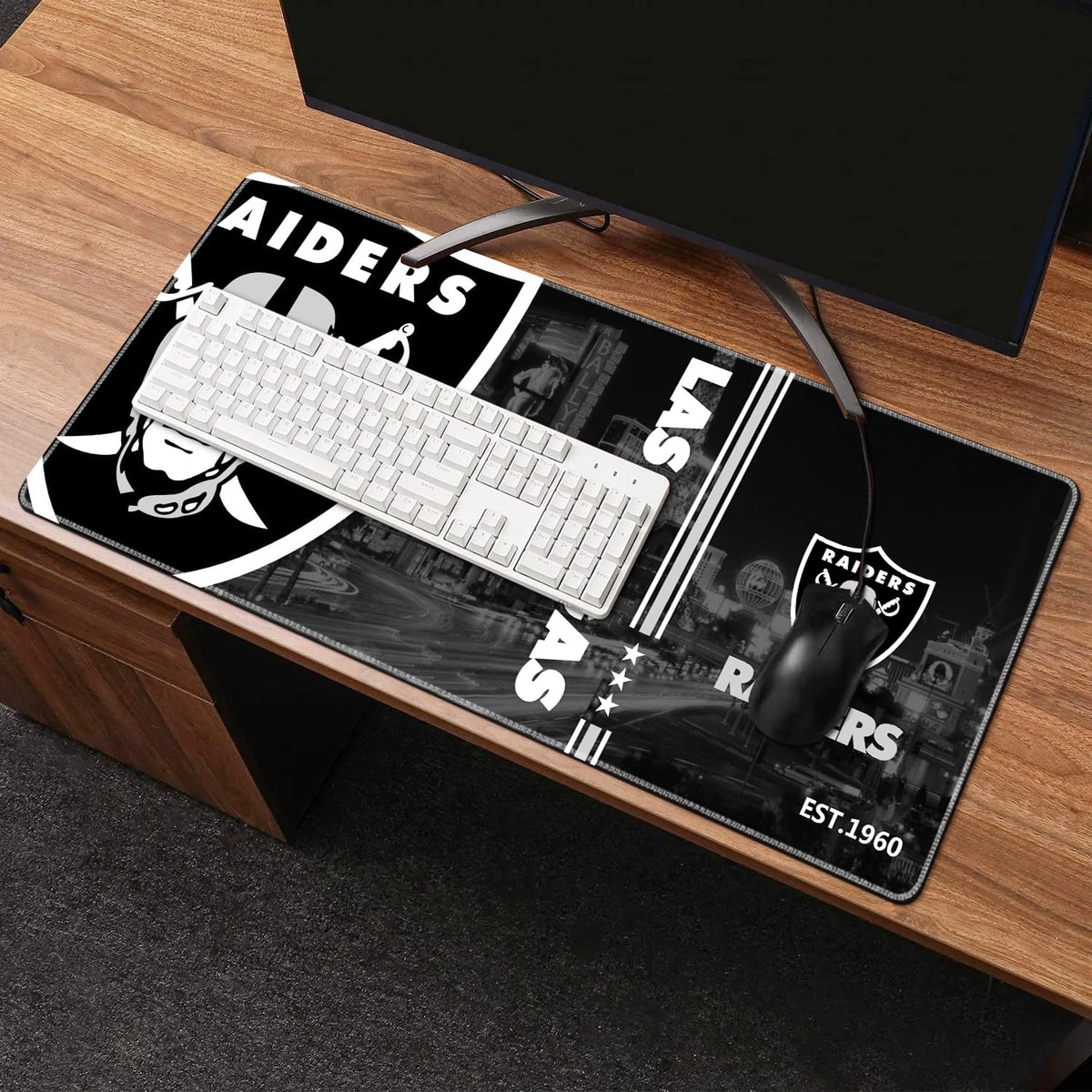 Large Stitched Edges Gaming Mouse Pad,31.5 X 13.8 Inch Mousepad for Laptop Computer Desktop