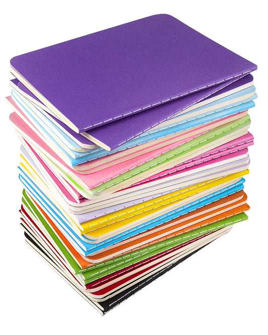 Gwybkq Small Blank Notepads Bulk 36 Pack Mini Pocket Notebooks Journal Set Colorful Cover Notebooks