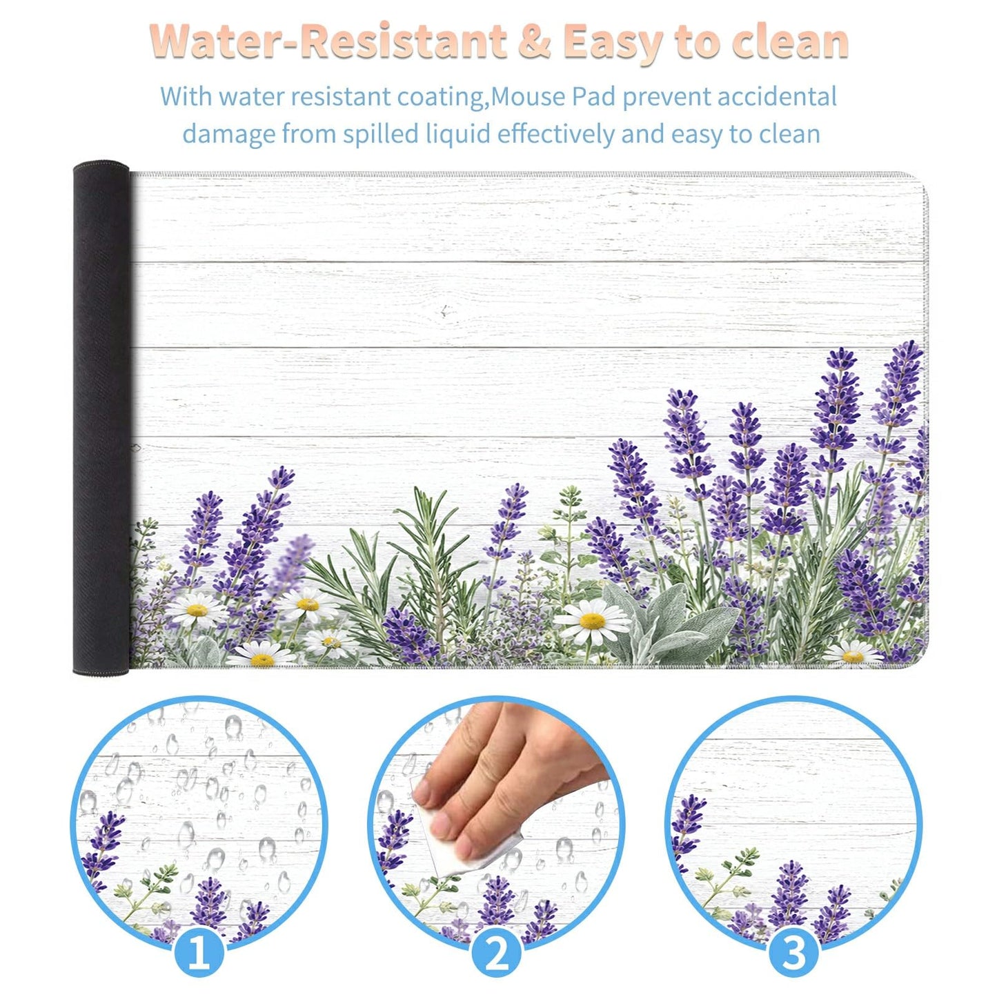 Desk Mat Large Gaming Mouse Pad + Coaster