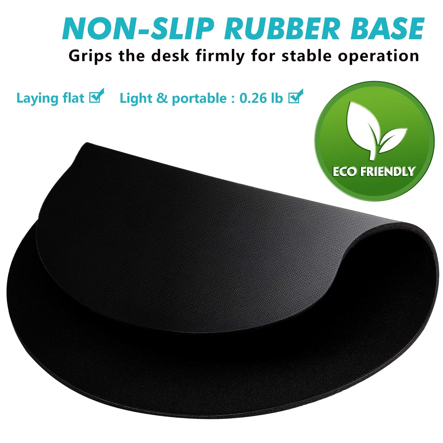 Ergonomic Mouse Pad 3 Pack with Wrist Rest Support, Round Gaming Mousepad with Smooth Surface &