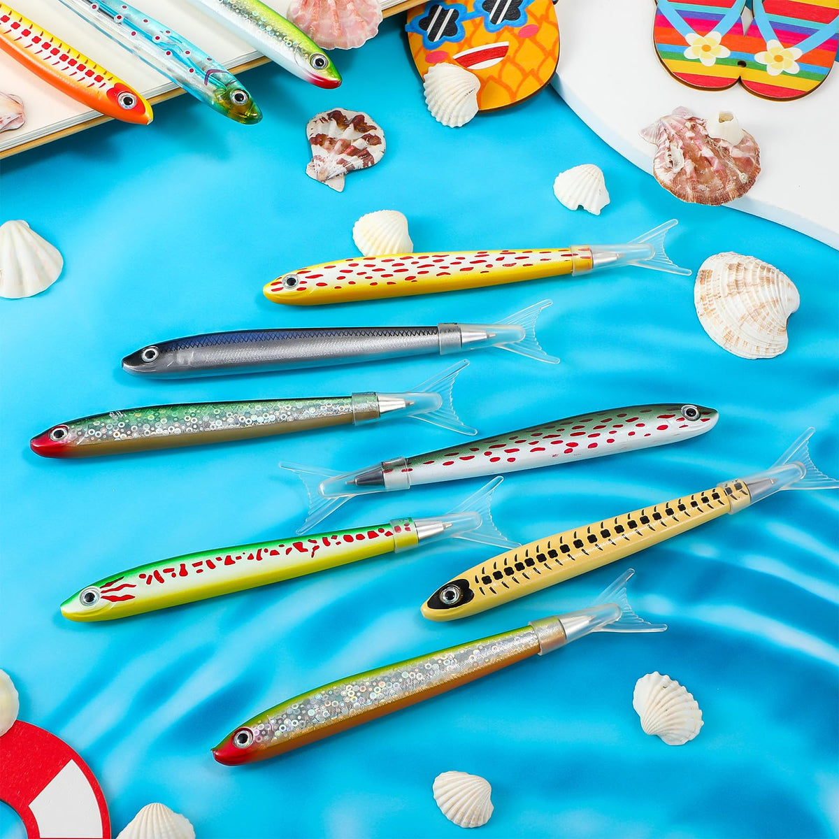 Meanplan 80 Pack Fish Pen Fishing Party Favors Birthday Gifts