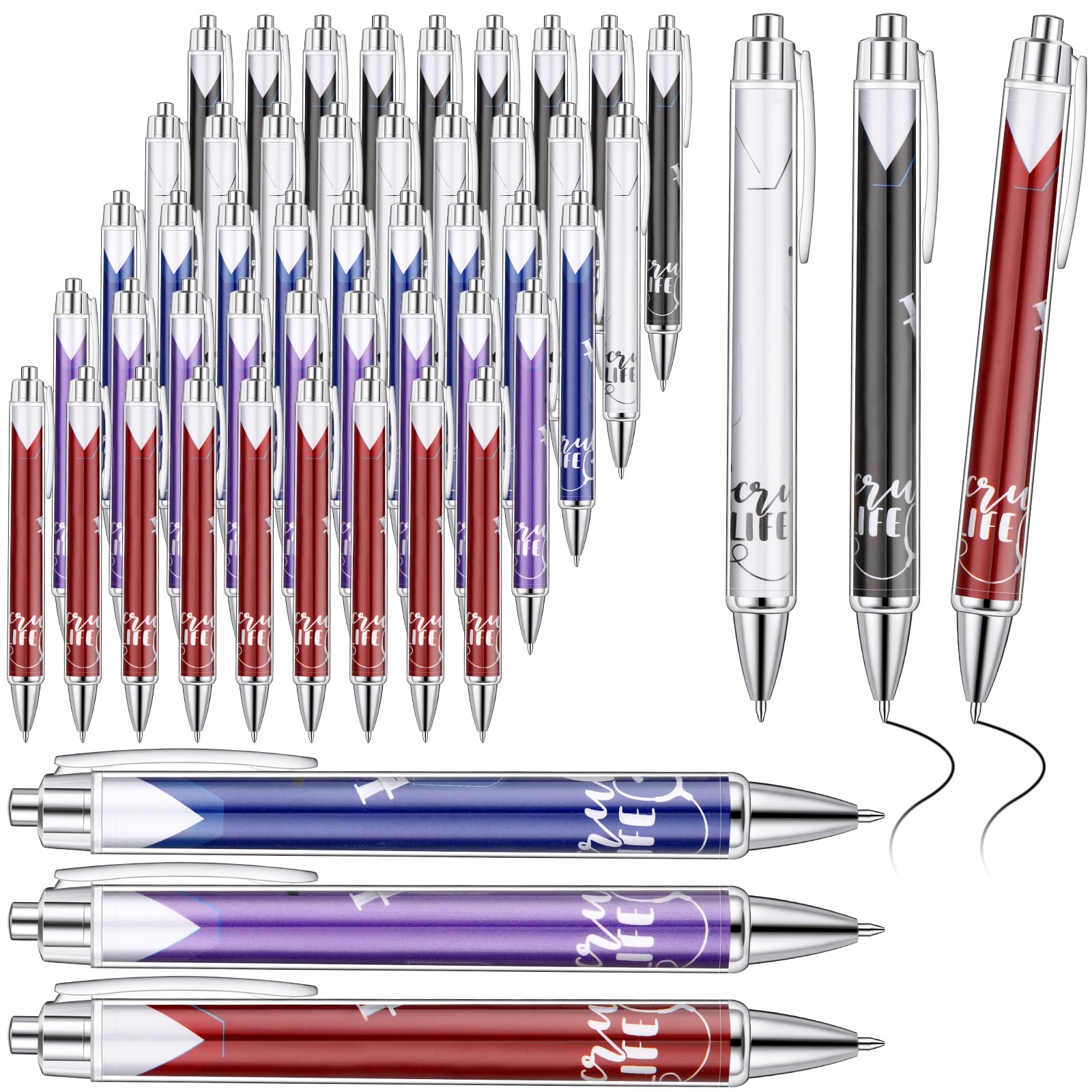 Jetec 50 Pcs Nurse Week Pens Ballpoint Bulk Cna Gift Appreciation Ink Funny Pens Set OT Month