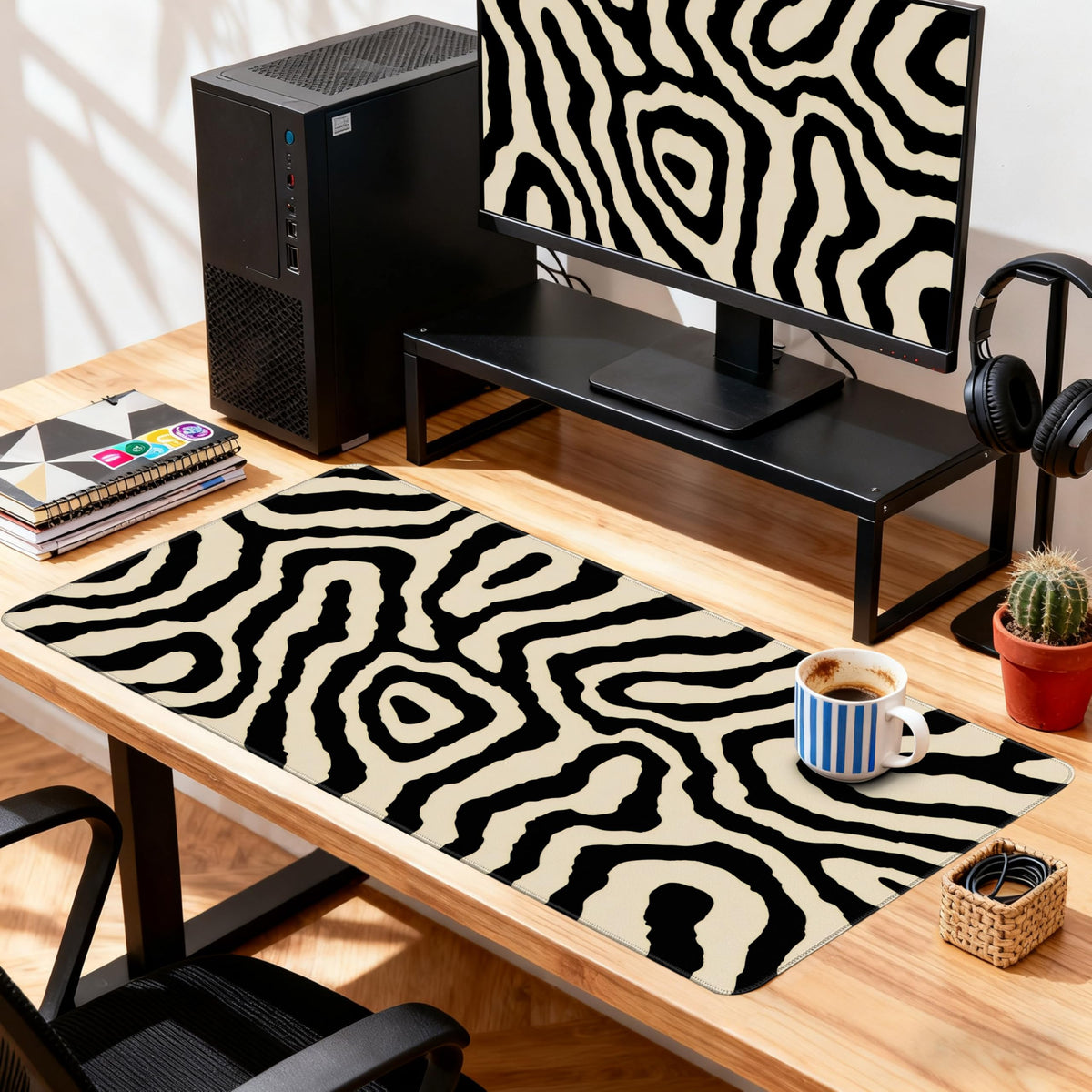 TIRANVERA Desk Cover Mat, Gaming Mouse Pad, Computer Laptop Mat Desk Decor for Office Game Home