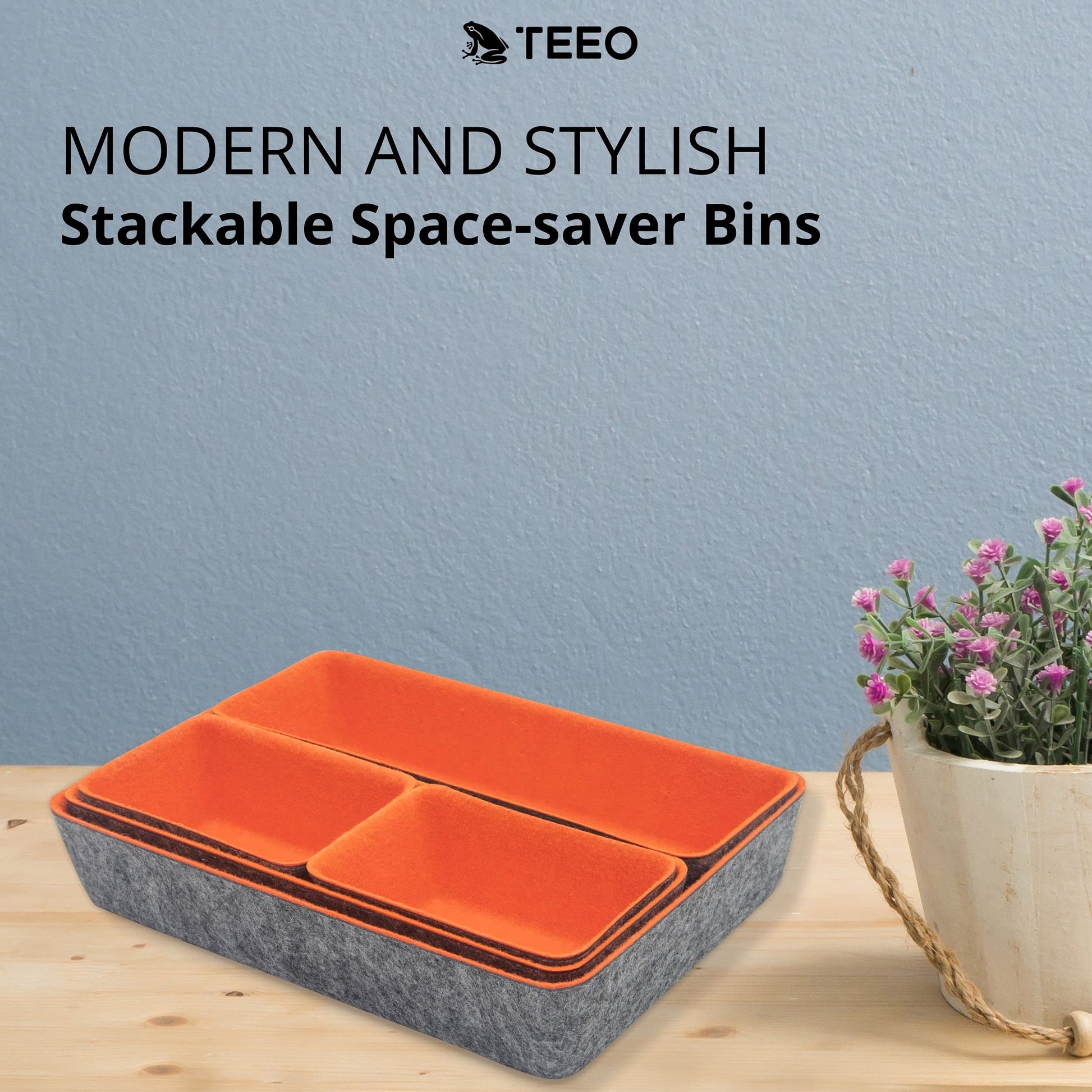 Teeo - Drawer Dividers Organizers - Makeup Trays for Vanity - Drawers Organizer - Office Drawer