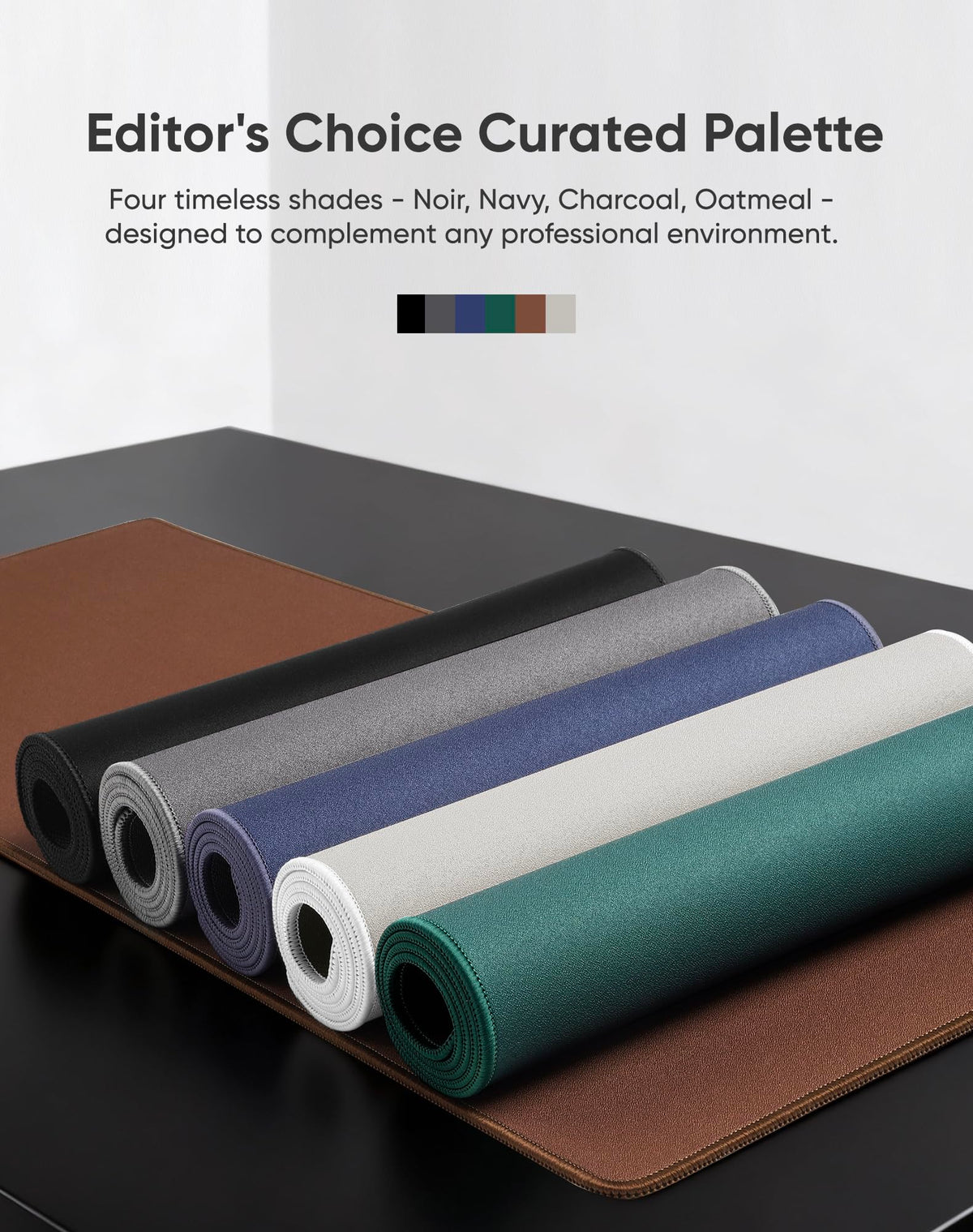 ALOANES Non-Slip Extended Mouse Pad Office&Home Desk Mat Stitched Edge