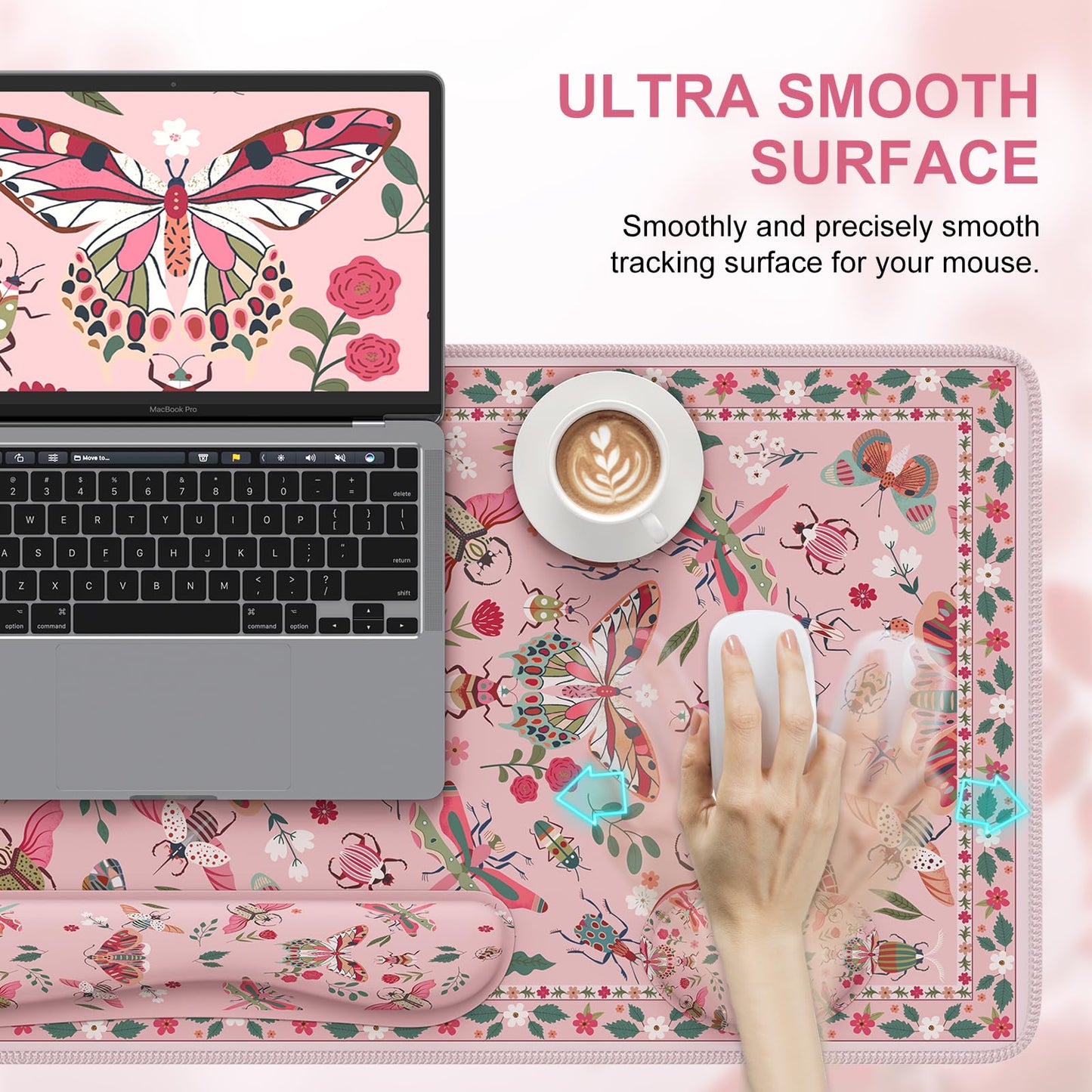iCasso Large Mouse pad for Desk, Computer Desk Mat, 3Pcs XXL Keyboard and Mouse Pad + Keyboard