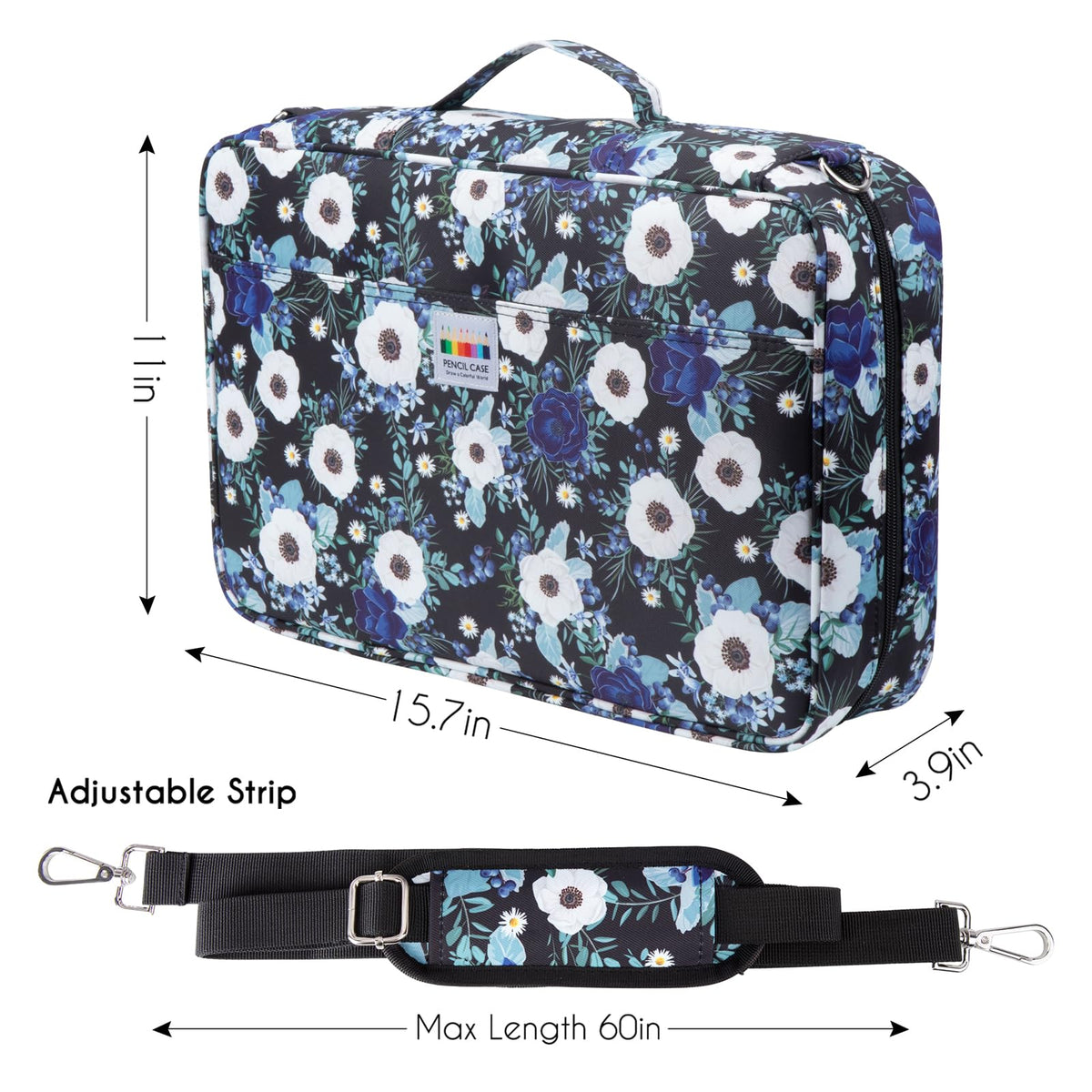 YOUSHARES Big Capacity Colored Pencil Case - 480 Slots large Pen Case Organizer with Multilayer