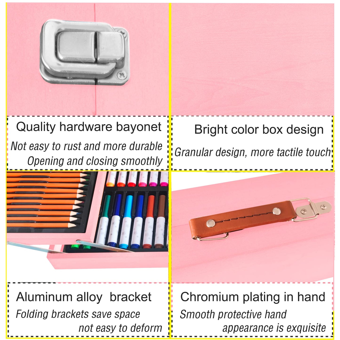KINSPORY Art Set, 139 Pack Painting Drawing Art Supplies Kit with 2 Sketch Pads, Deluxe Double
