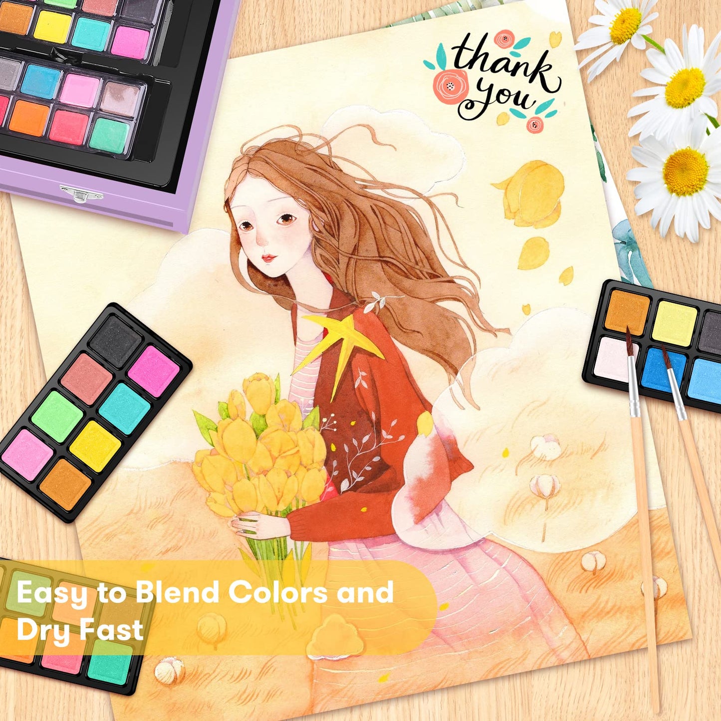 iBayam Art Case (150 pcs), Coloring Painting Art Kit, Travel Activity Set