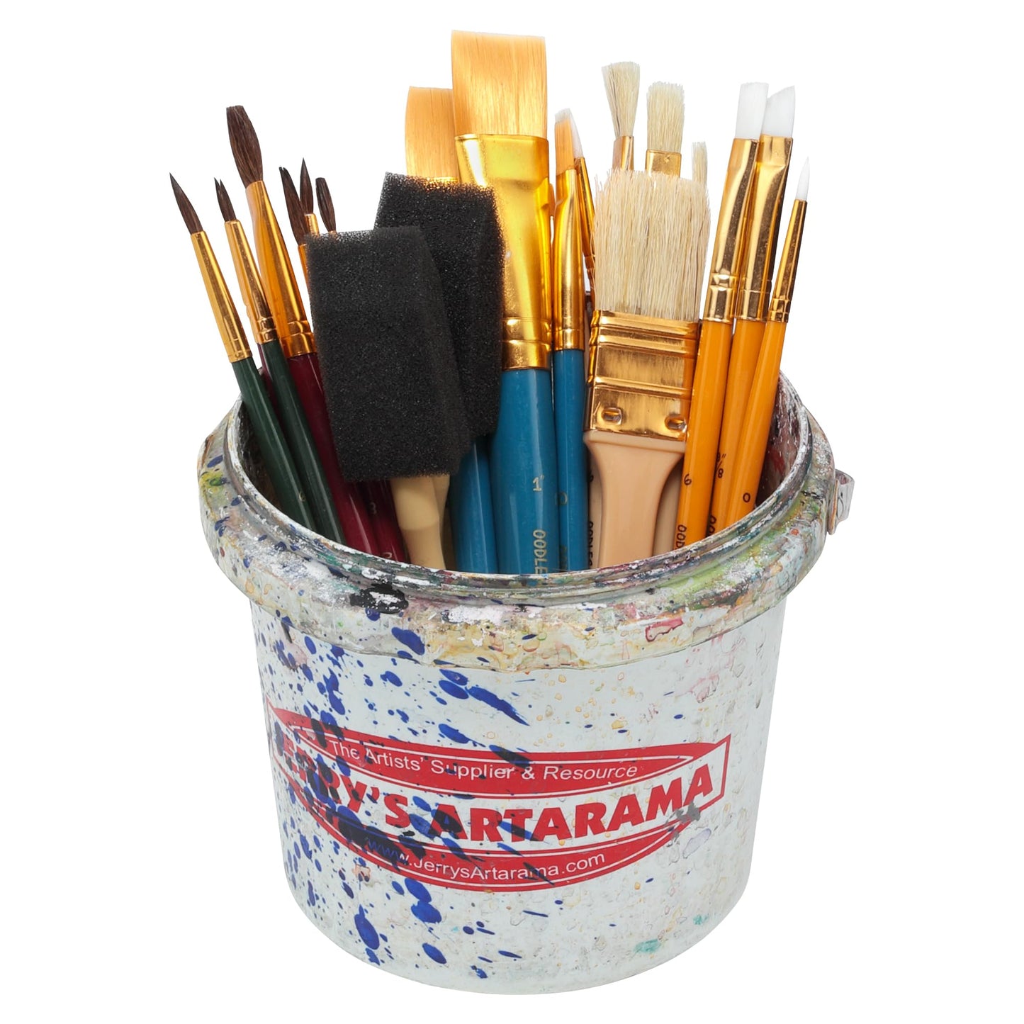 Oodles of Brushes Economical Art Brush Set of 25 - Balanced Assortment of Economical Brushes for