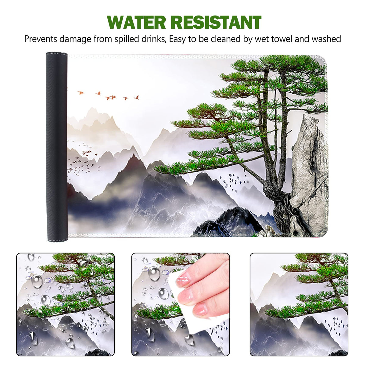 AIMSA Extended Gaming Mouse Pad, XL Large Keyboard Mouse Mat Desk Pad with Stitched Edges, Durable