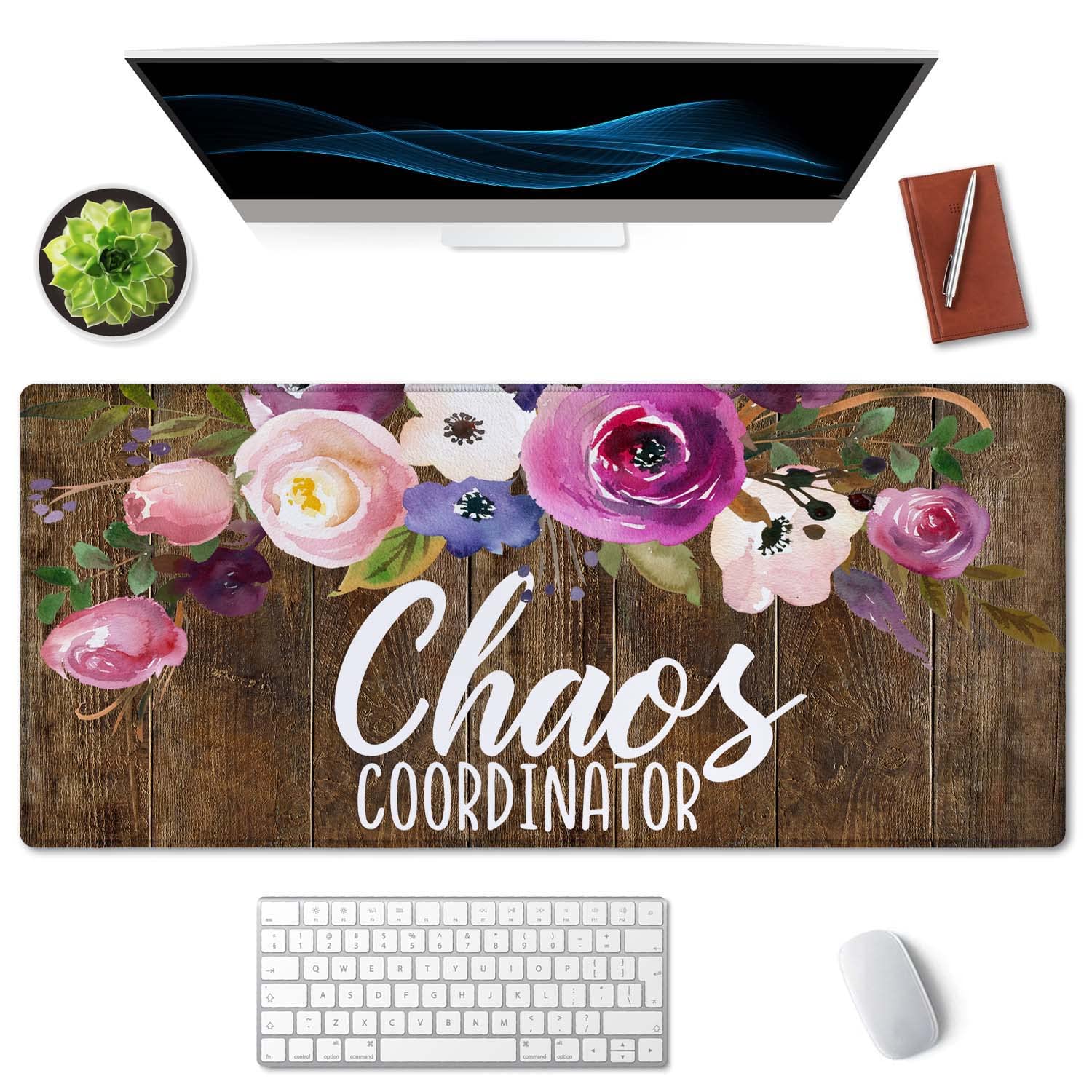 SSOIU Large Mouse Pad, Full Desk XXL Extended Gaming Mouse Pad 35.5" X 15.7", Waterproof Desk Mat