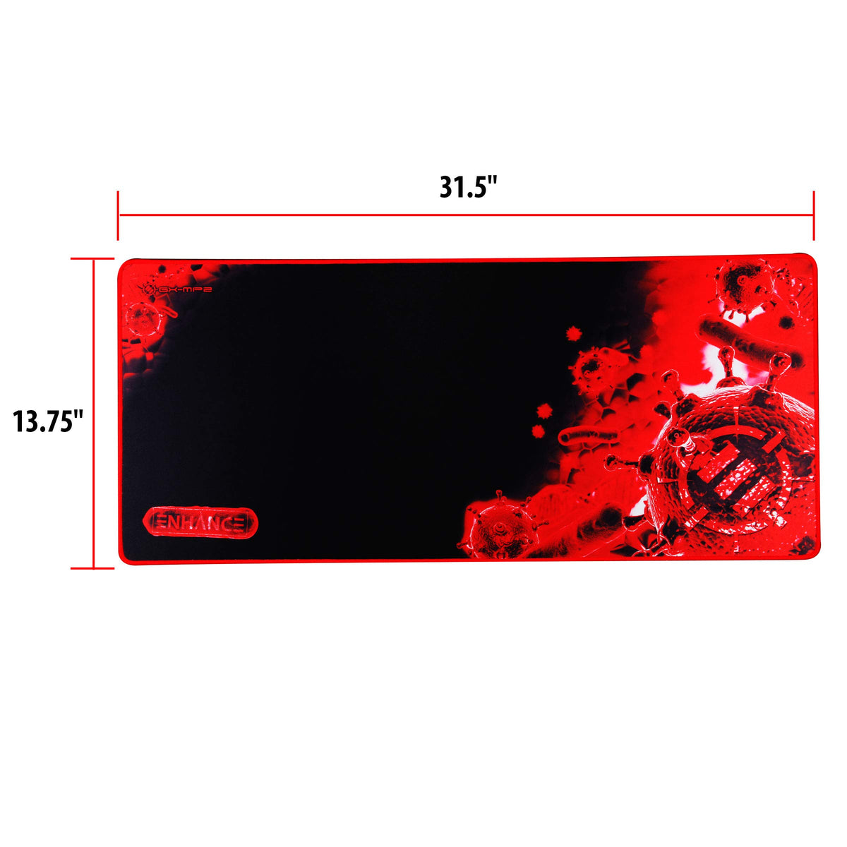 ENHANCE Extended Large Gaming Mouse Pad - XL Mouse Mat (31.5" x 13.75") Anti-Fray Stitching for