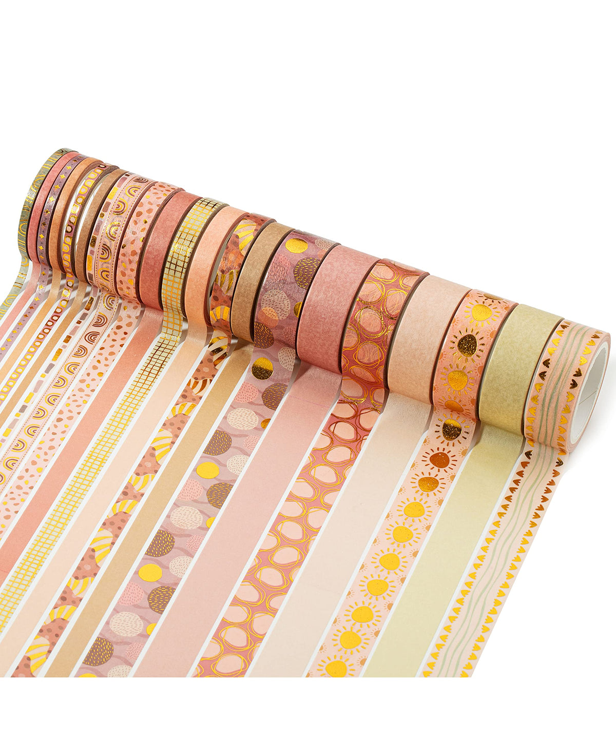 Mr. Pen- Washi Tape Set, 21 Rolls, Assorted Sizes, Boho Design