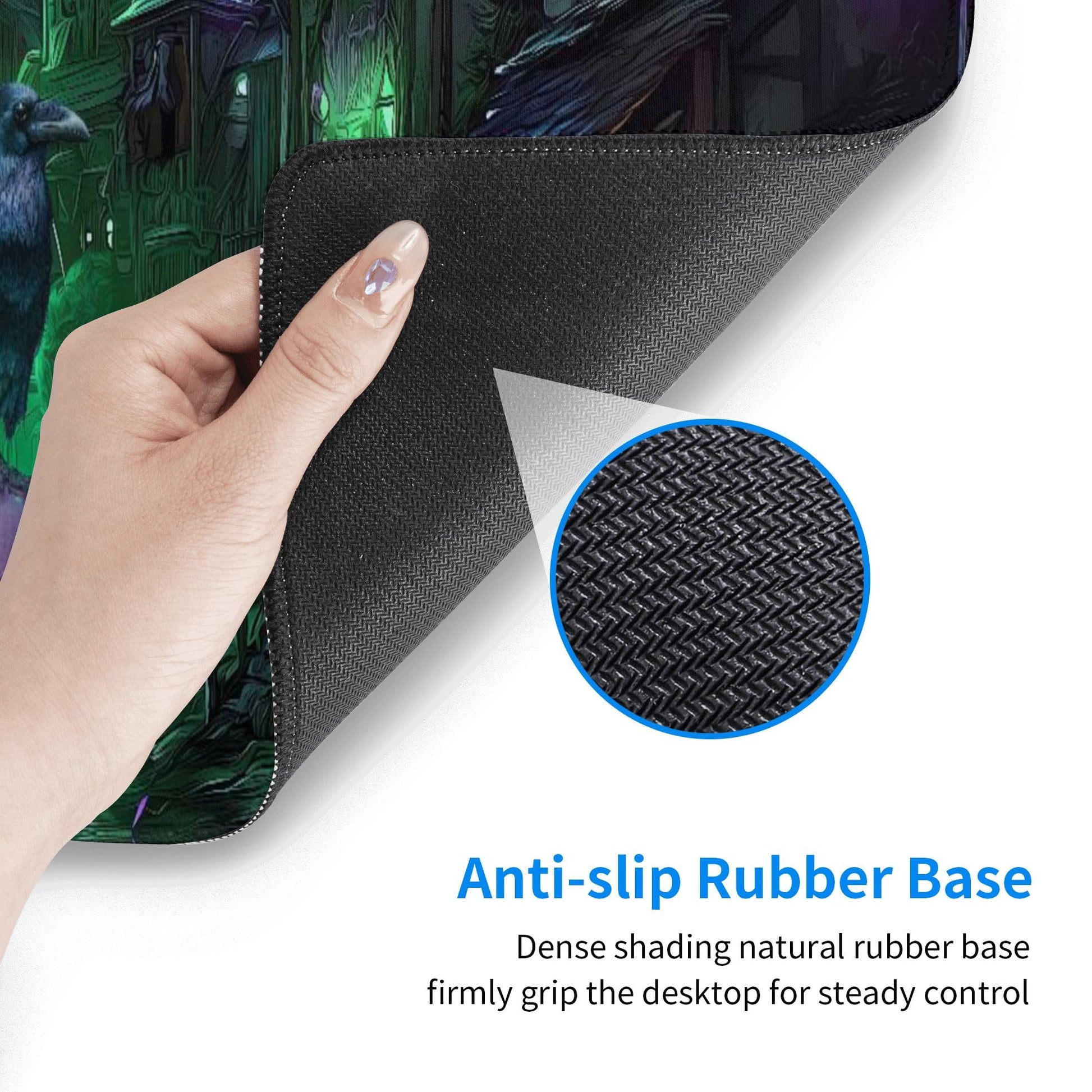 Halloween Mouse Pad Extended Large Gaming Mouse Pad XL Stitched Edges for Gamer Home Office 31.5 X