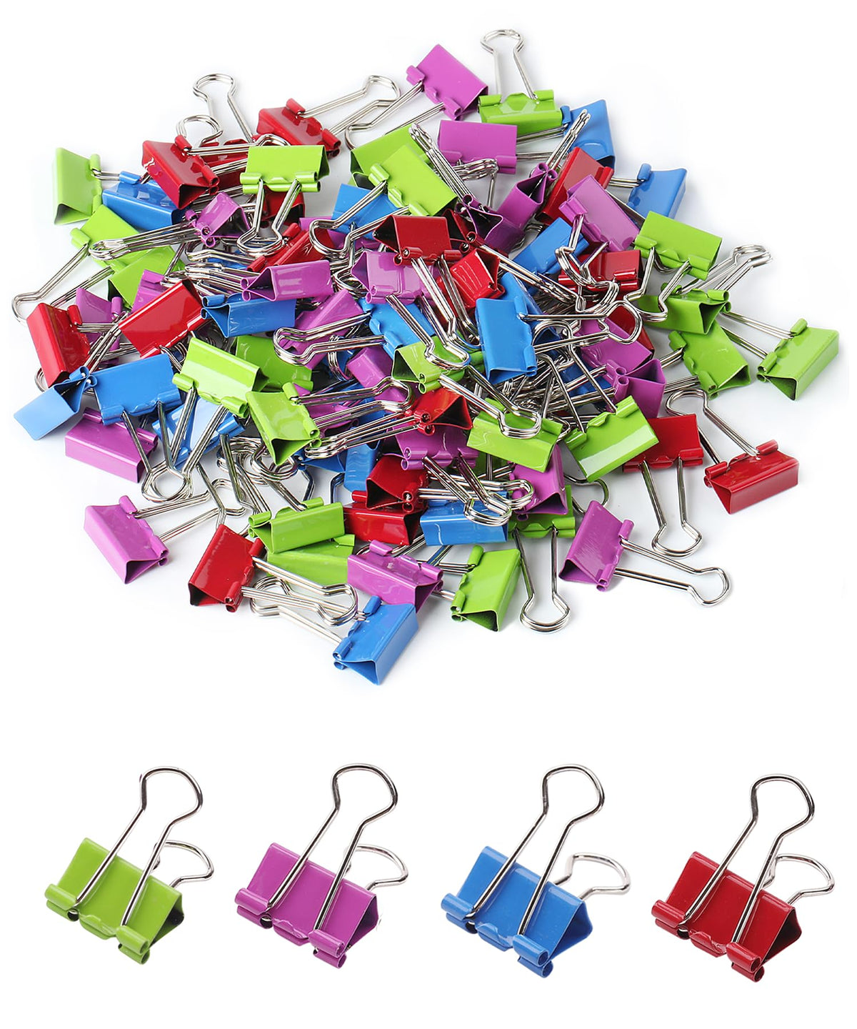 Mr. Pen- Binder Clips, 120 pcs, 0.75", Small Size