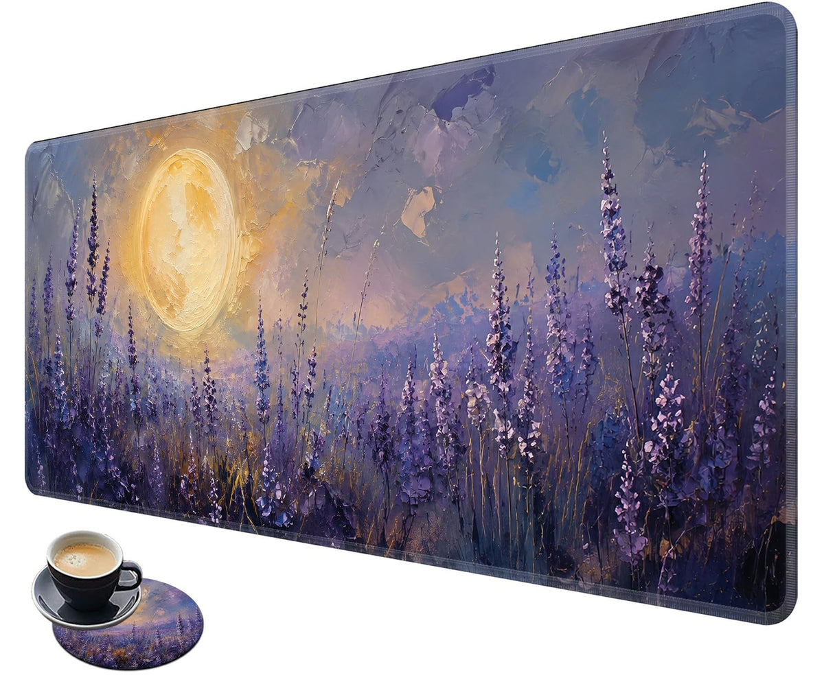 Desk Mat Large Gaming Mouse Pad + Coaster