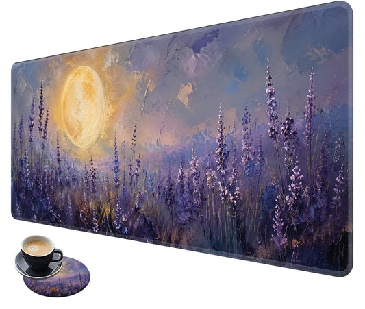 Desk Mat Large Gaming Mouse Pad + Coaster