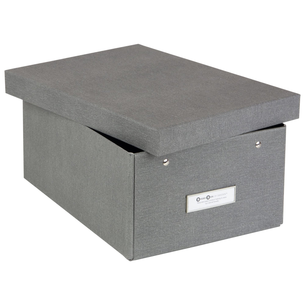 Bigso Karin KD Collapsible Storage Box with Labelframe for Easy Identification - Simple Assembly
