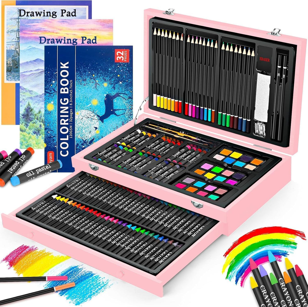 iBayam Pink Art Supplies, Gifts Kids Teen Girls Trendy Stuff 6-16 Year Old