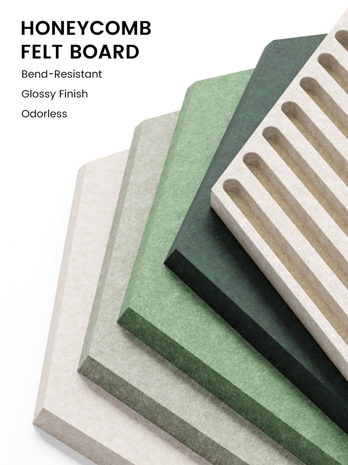 Fluxynara 10-Pack Hexagon Cork Board Alternative, Sagewood