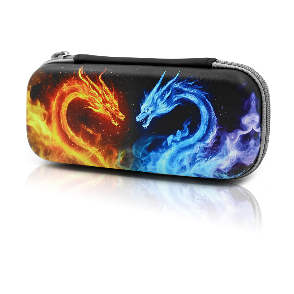 WtallasiSei Dragon Pencil Case Zip Pencil Box Multi Pouch Holder Desk Organizer For Boys Girls