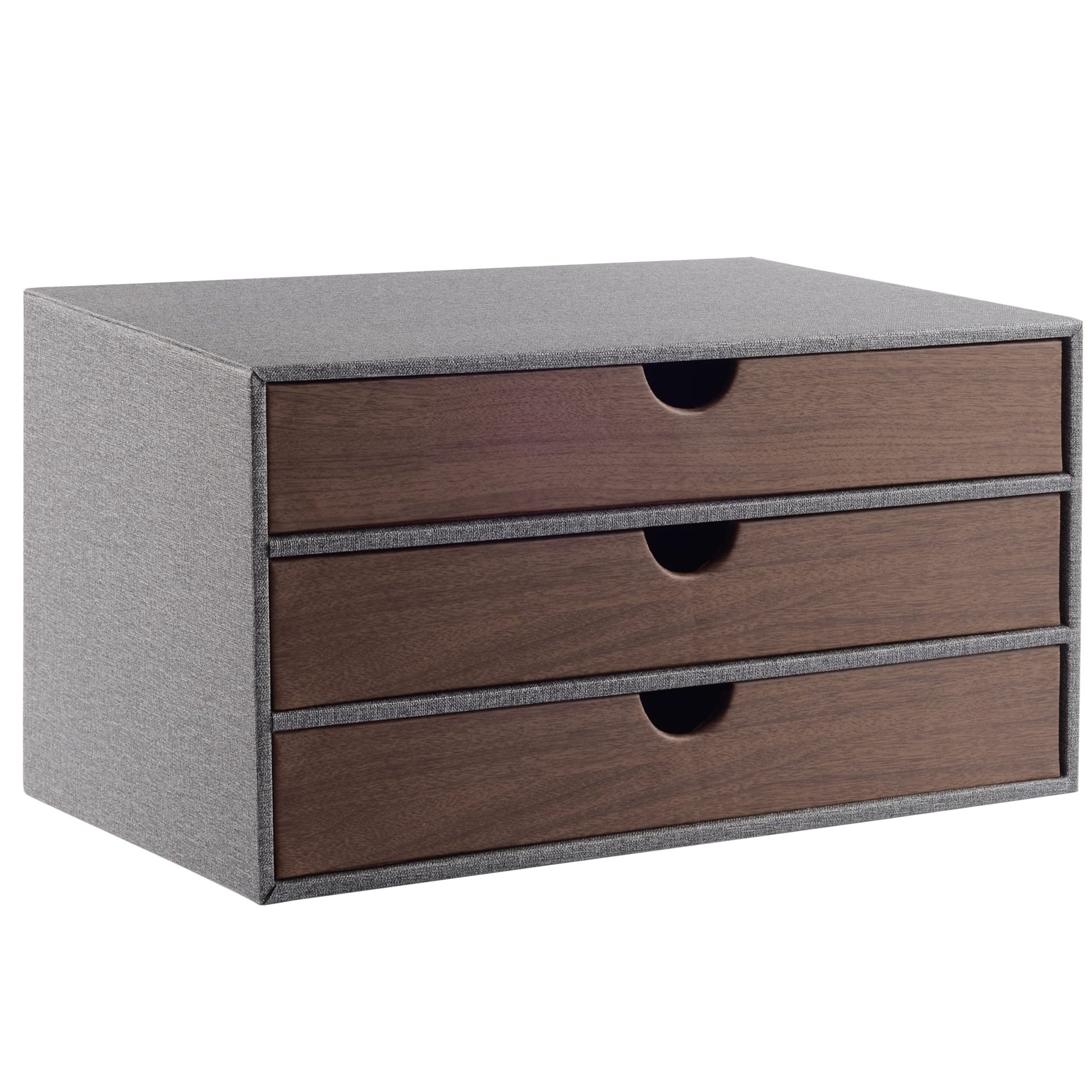 RHCSZ Cloth-effect Faux Leather Desk Organizer File Cabinet Executive Office Supplies Desktop