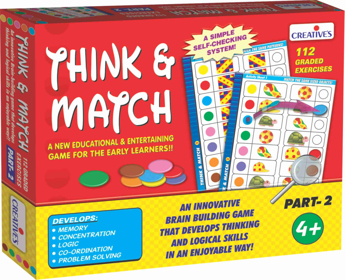 CRAZY CAJUN. Creative Educational Creative Pre-School Think and Match -II Cards