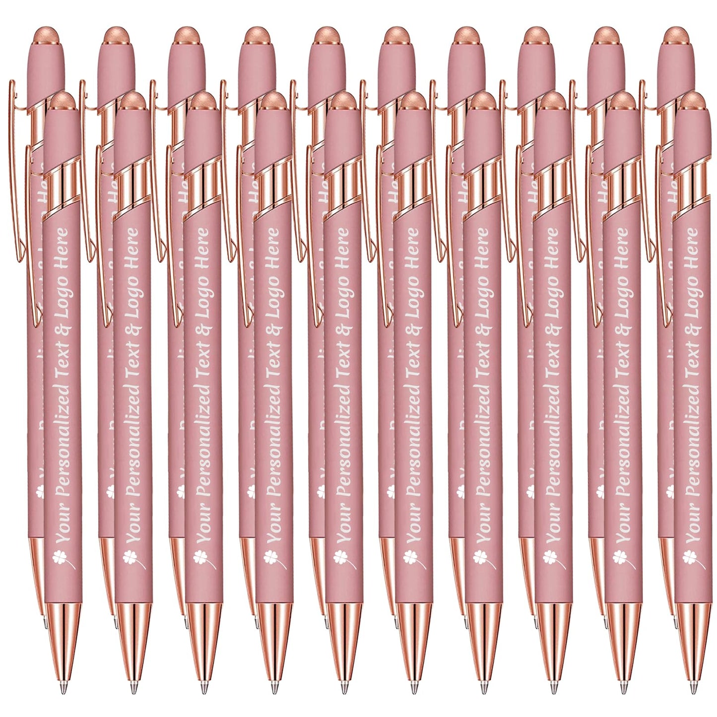 STREADVE Personalized Custom Pens 20 Engraved Writing Pen with Name Logo, Customized Promotional