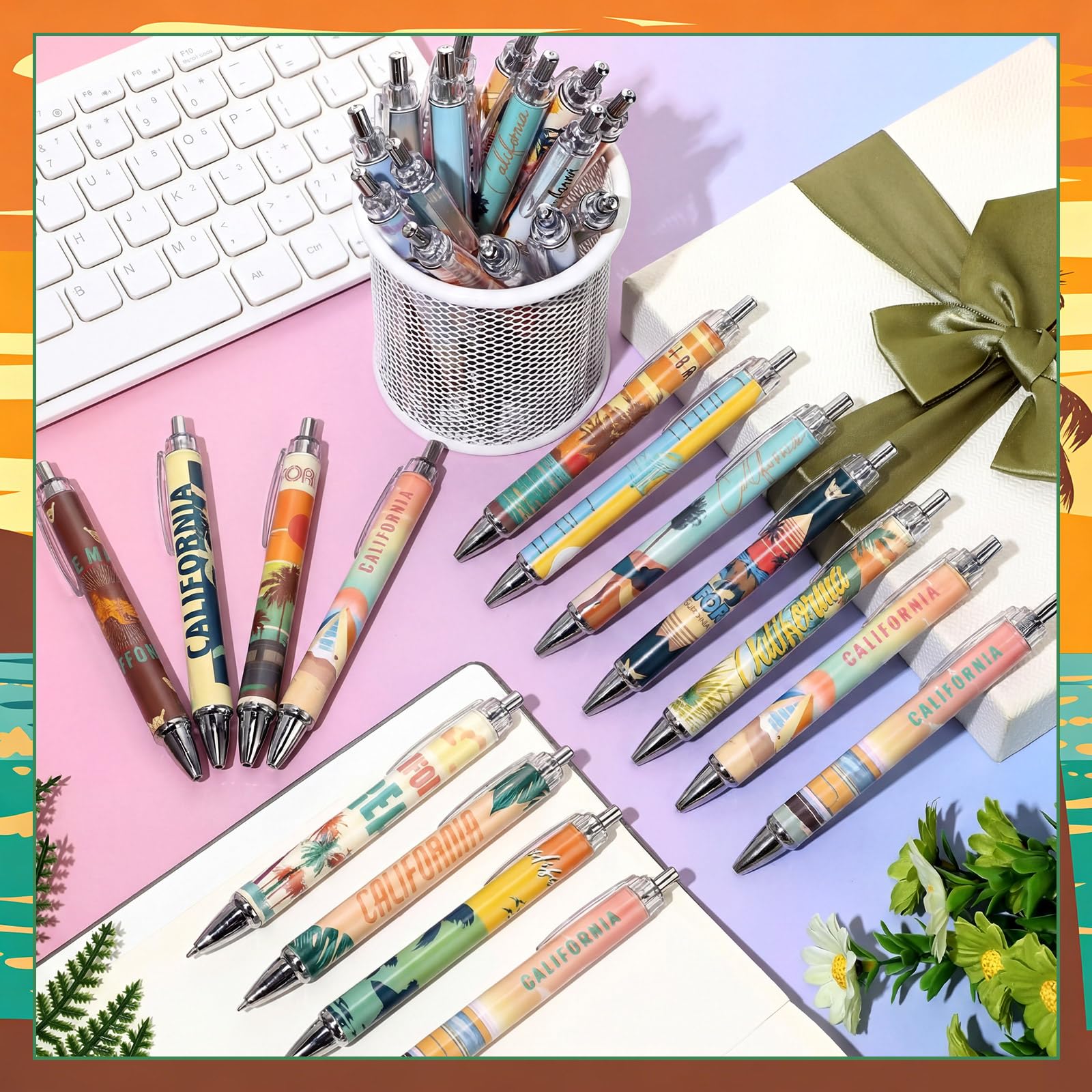 Sayglossy 30 Pcs California Souvenirs Gifts Travel Ballpoint Pens