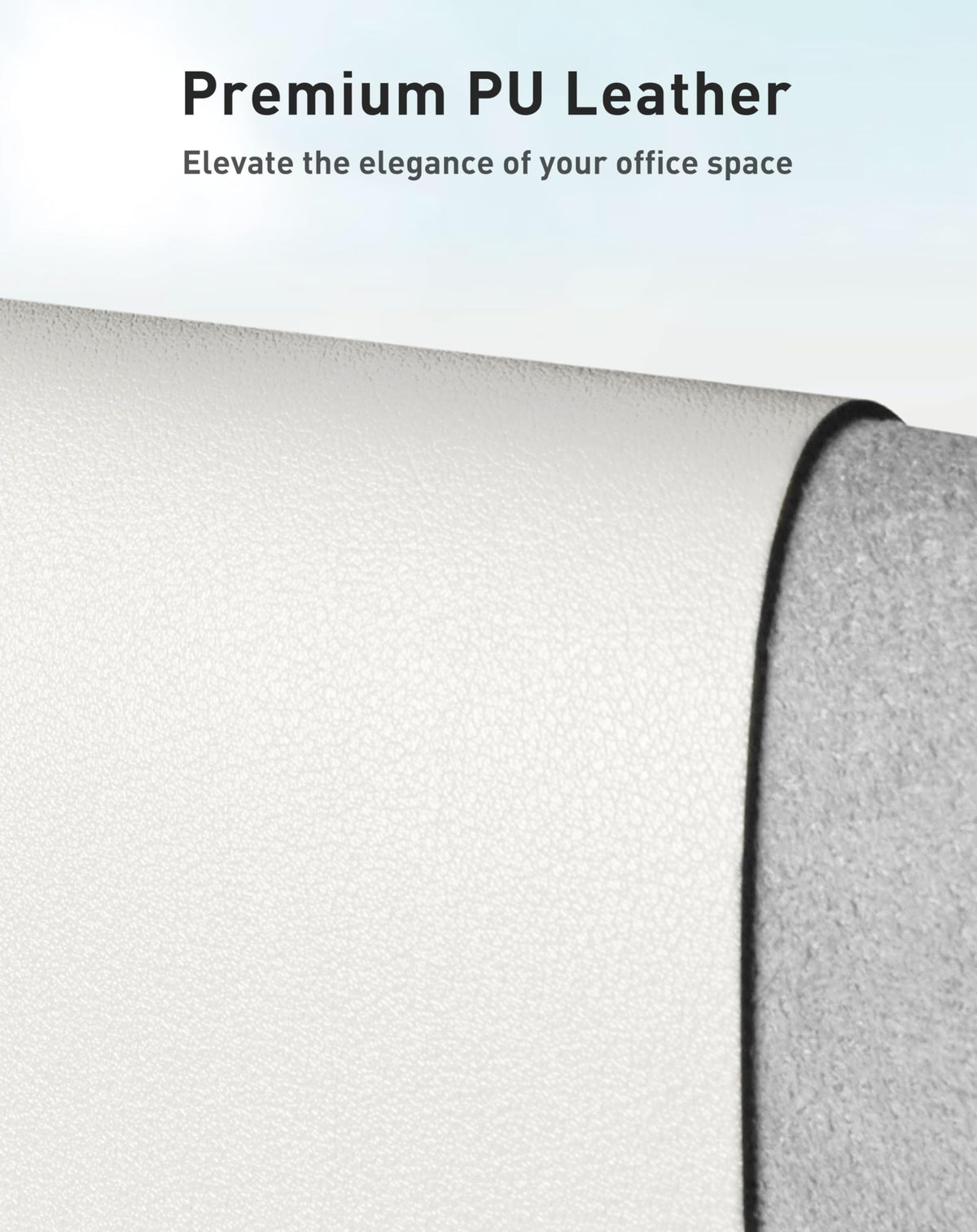 Aothia Faux Leather Desk Mat - Large Mouse Pad, Non-Slip PU Leather Blotter, Waterproof Writing