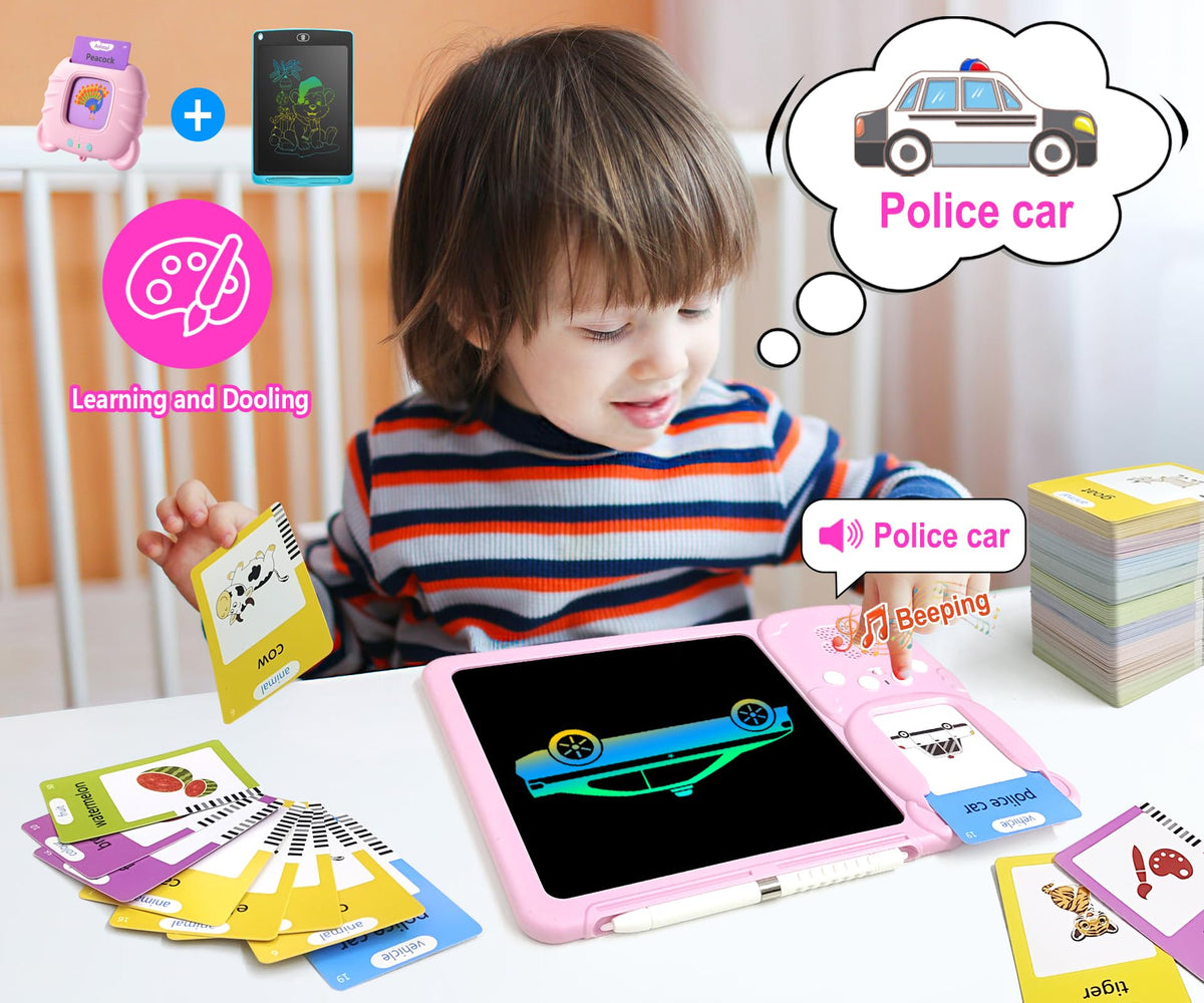 Rylai Toddler Toys Talking Flash Cards, Kindergarten Learning Resources 510 Sight Words with