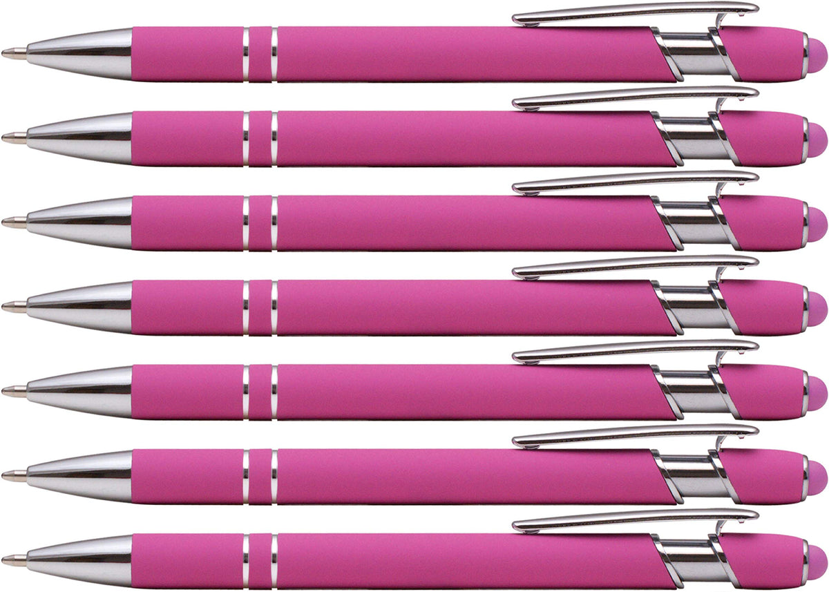 Express Pencils Rubberized Soft Touch | Burst of Color | Ballpoint Pen with Stylus Tip a stylish