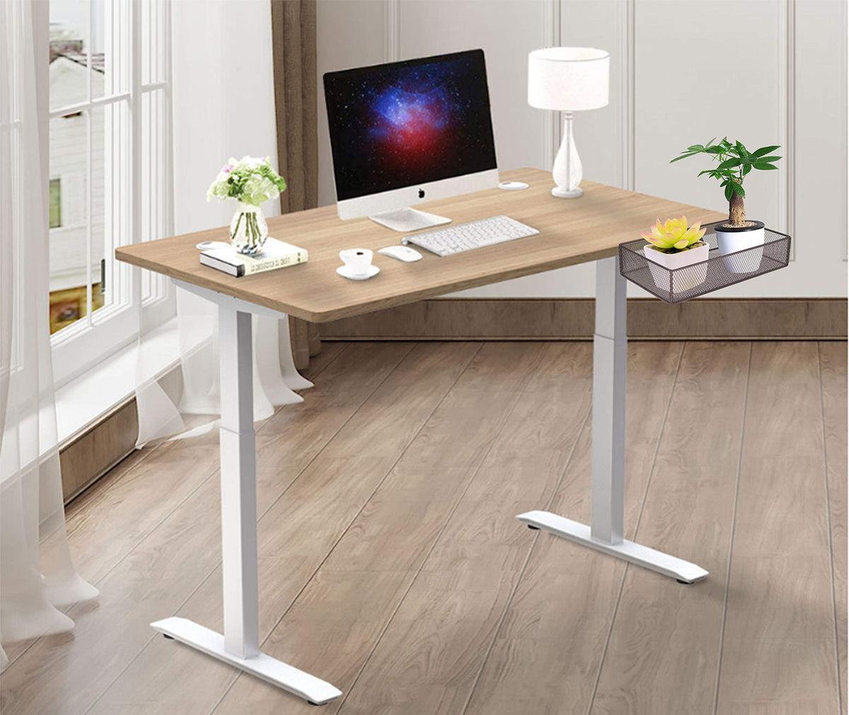 Under Desk Drawer, Clamp on Desk Organizer Under Table Hanging Desk Storage