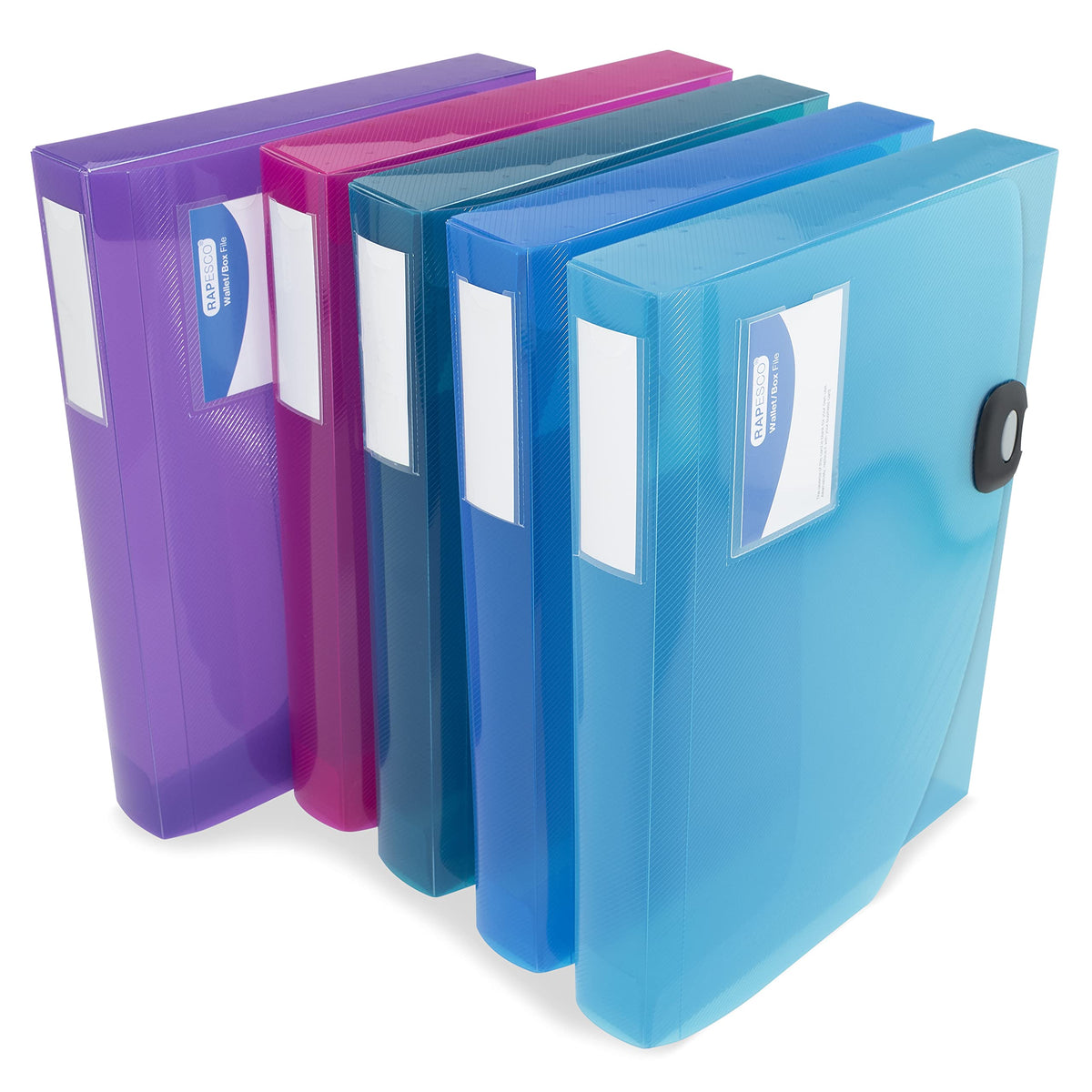 Rapesco 1690 Rigid Box File, 40 mm Spine, A4, Pack of 5