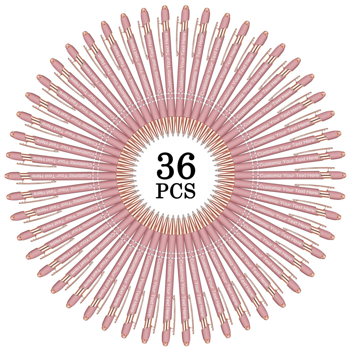 Qingxily Up to 300 Pcs Custom Pens Bulk,Personalized Pens Free Engraving,Customized Stylus